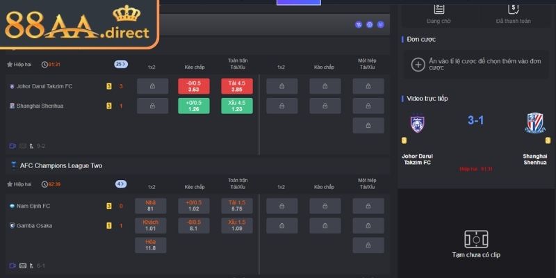 Khám phá kèo nhà cái 88AA
